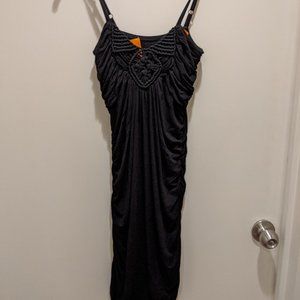 WYL Black Cocktail Dress with Crochet Detail